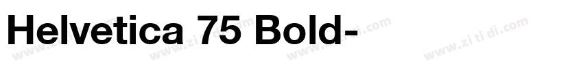 Helvetica 75 Bold字体转换